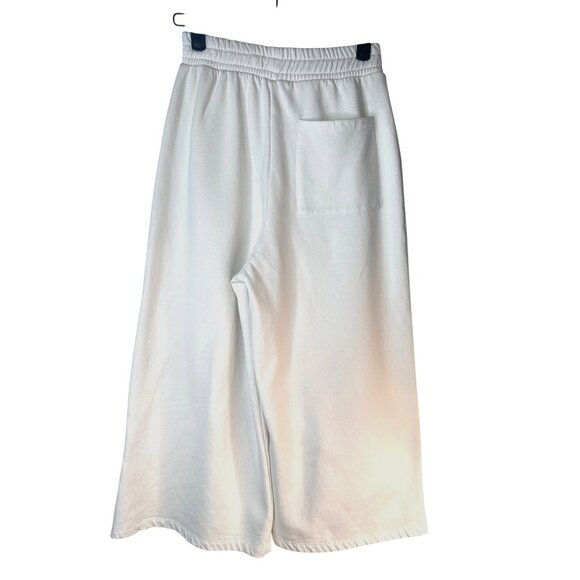 2/$30 ZARA Soft White Small Wide Leg Lounge Pants with Elastic Waist & Pockets - Picture 3 of 10
